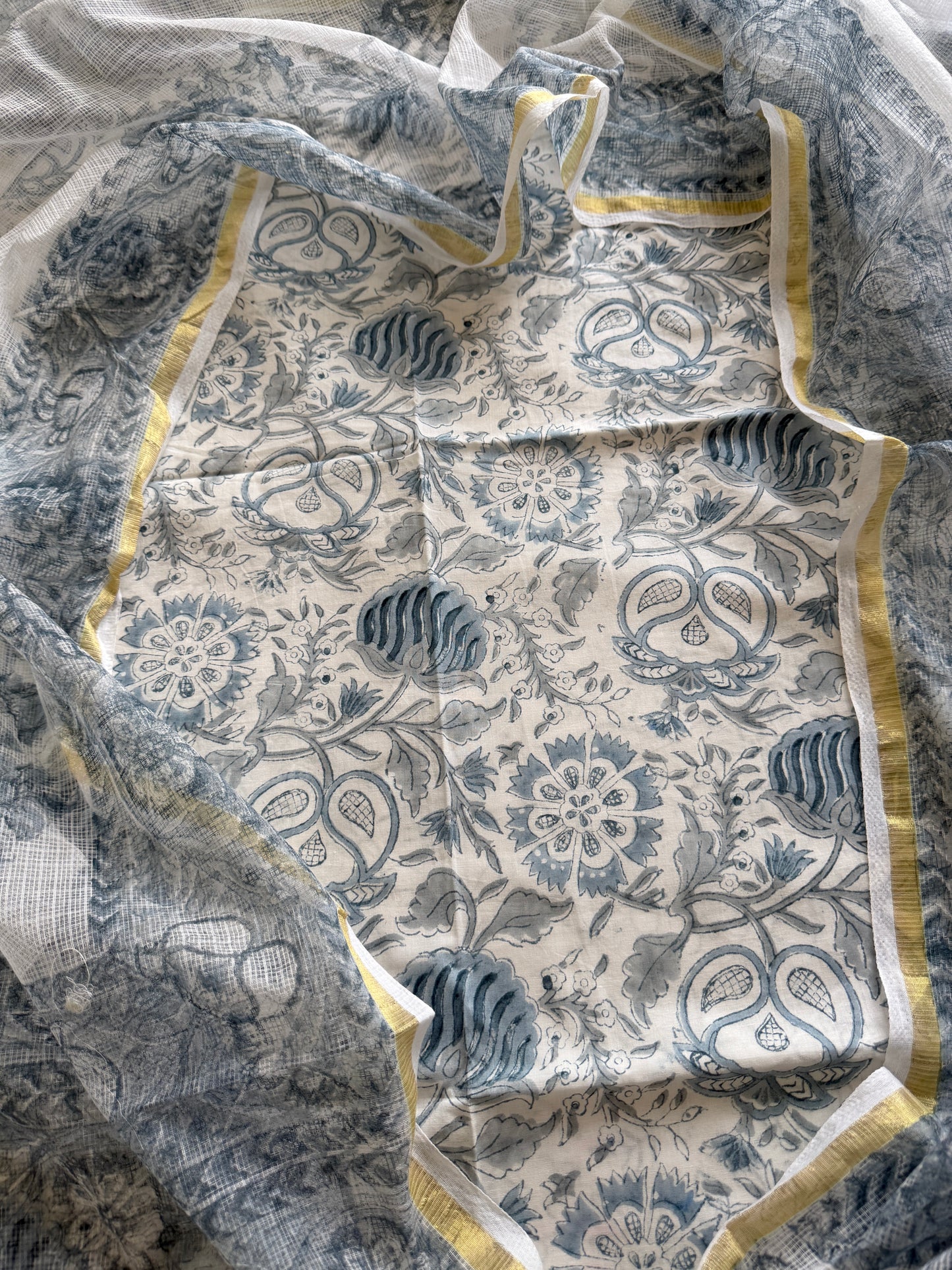 "Frosted Indigo Bloom"