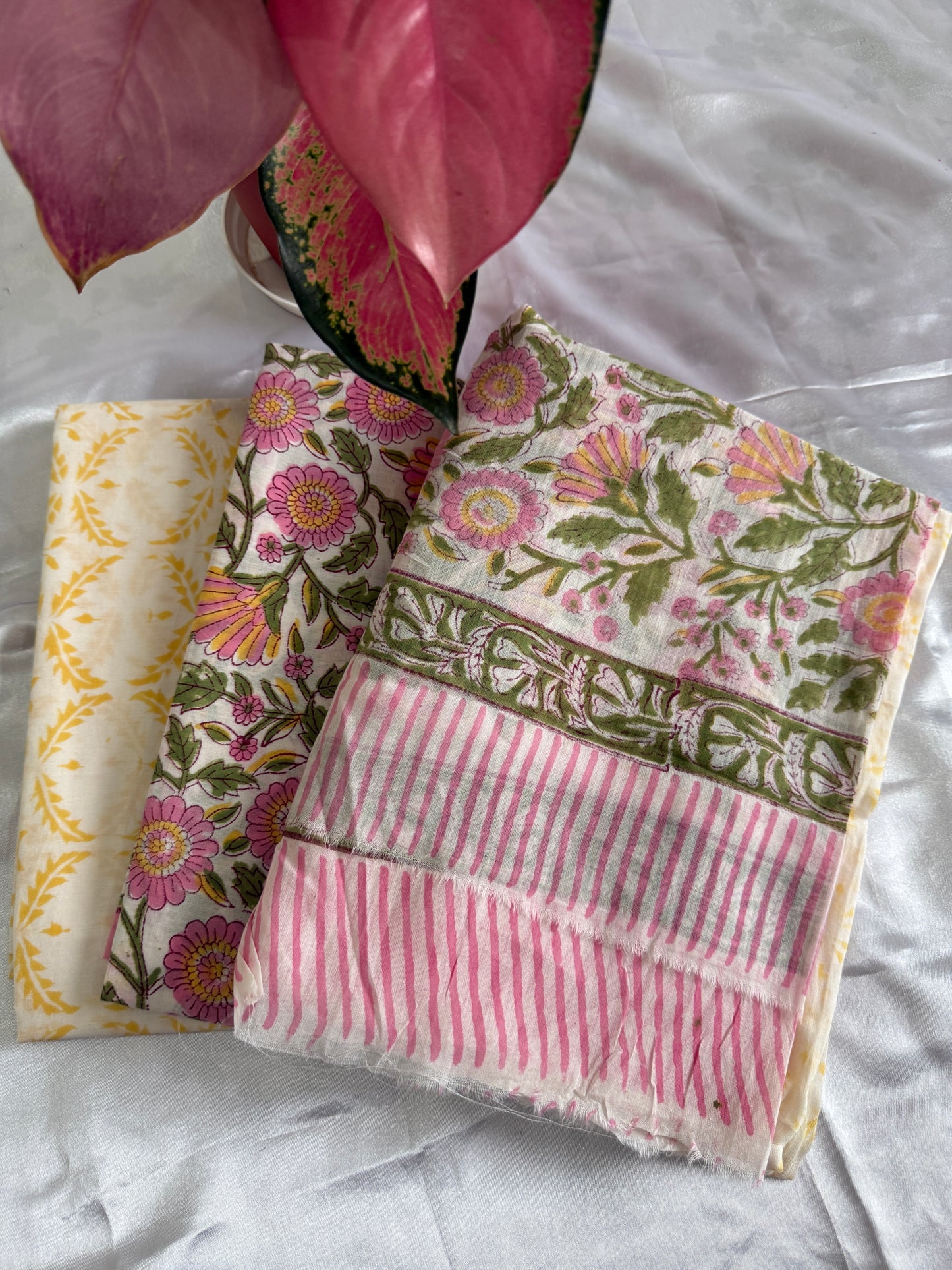 Cotton Suit Sets with Cotton Dupatta